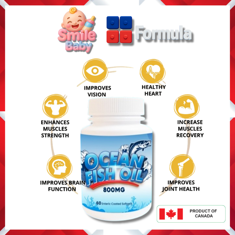Formula Ocean Fish Oil 800mg | 60 Softgels Exp:10/2026 | Shopee Malaysia