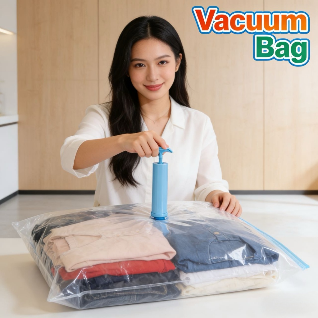 Vacuum Compression Storage Bag Extra Thicken Waterproof Space Saver ...