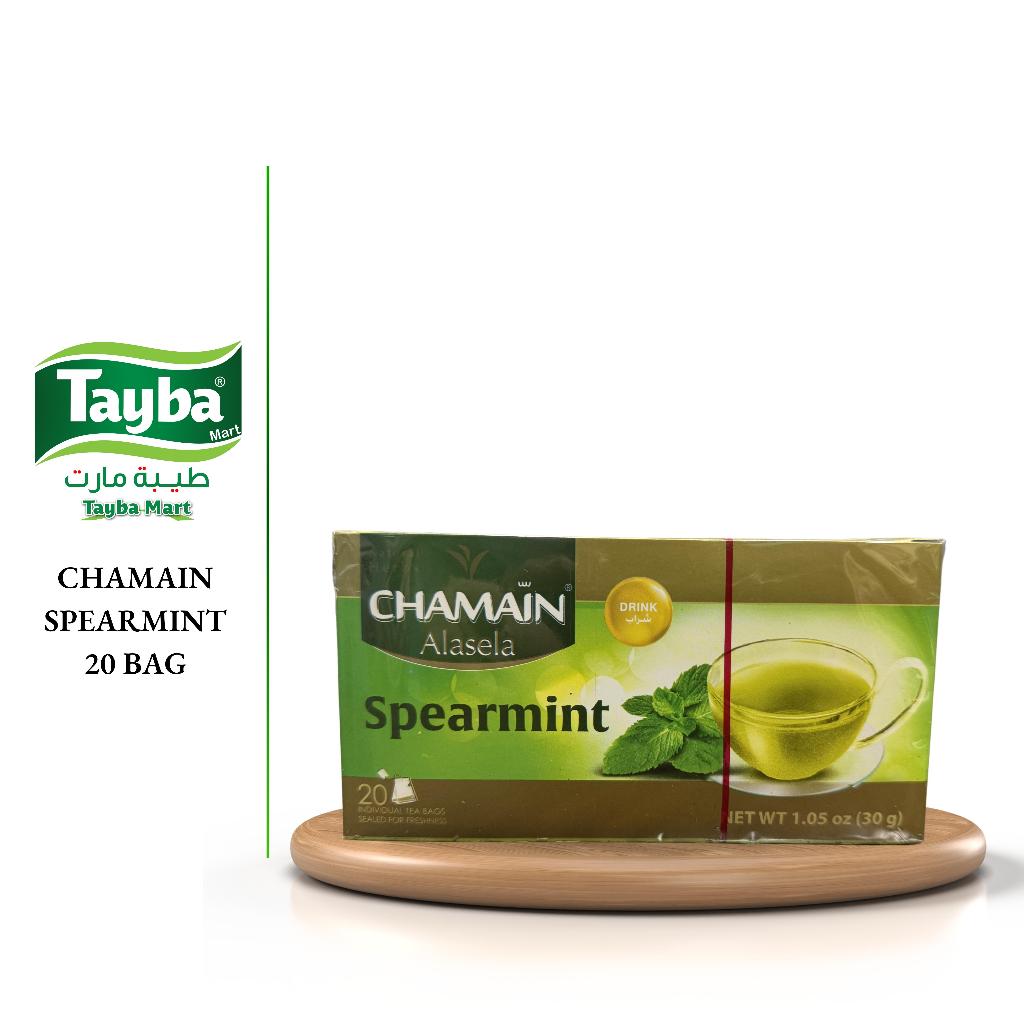 CHAMAIN NATURAL HERBS ( SPEARMINT - SAGE - GREEN TEA WITH MINT ) 20 BAG ...