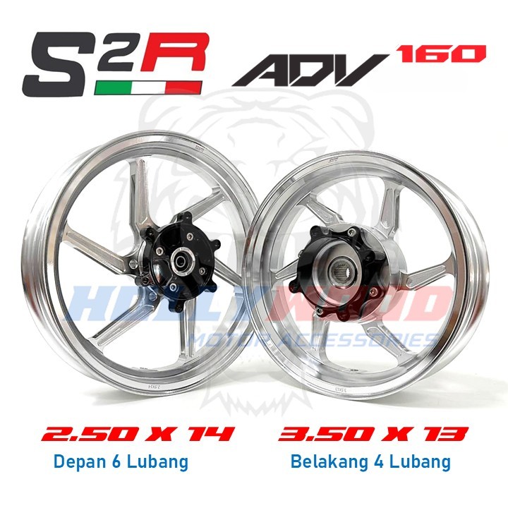 HONDA ADV160 SPORT RIM FULL ALLOY CNC FORGED CAST WHEEL S2R RACING ...