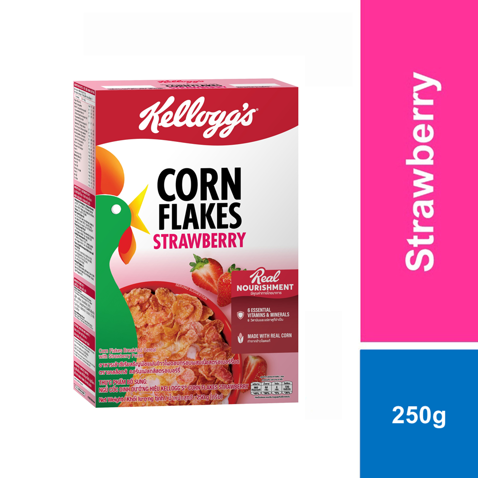 Kellogg's Strawberry Corn Flakes Cereal 250g | Shopee Malaysia