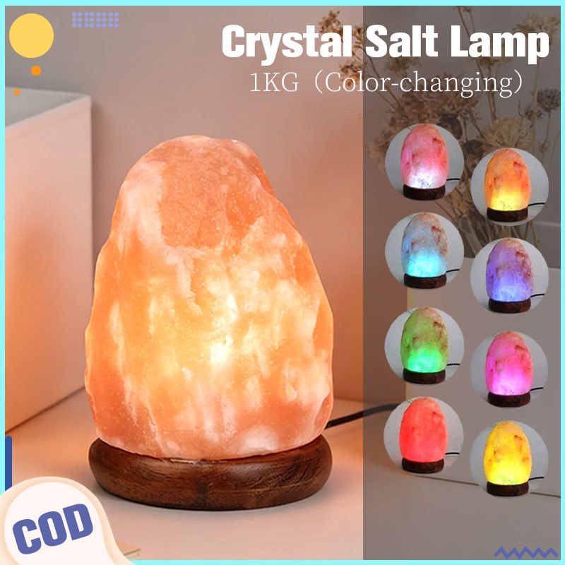 Himalayan Rock Salt Lamp Crystal Salt Lamp USB Natural Multicolour ...