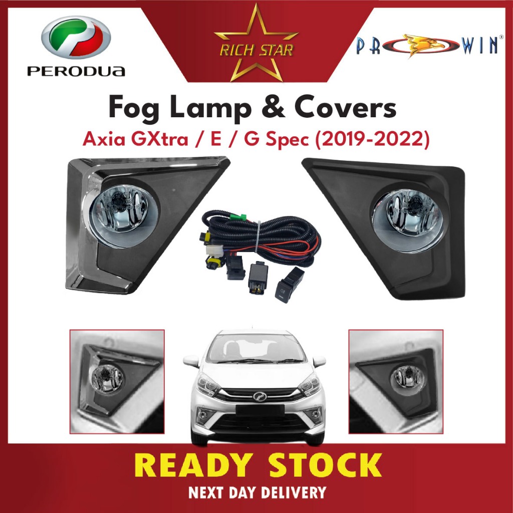 Perodua Axia E / G / GXtra Spec ( 2019 - 2022 ) Fog Lamp Fog Light Spot ...