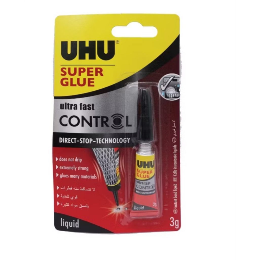 💥READY STOCK!!!,💥 UHU SUPER GLUE ULTRA FAST CONTROL 3G | Shopee Malaysia