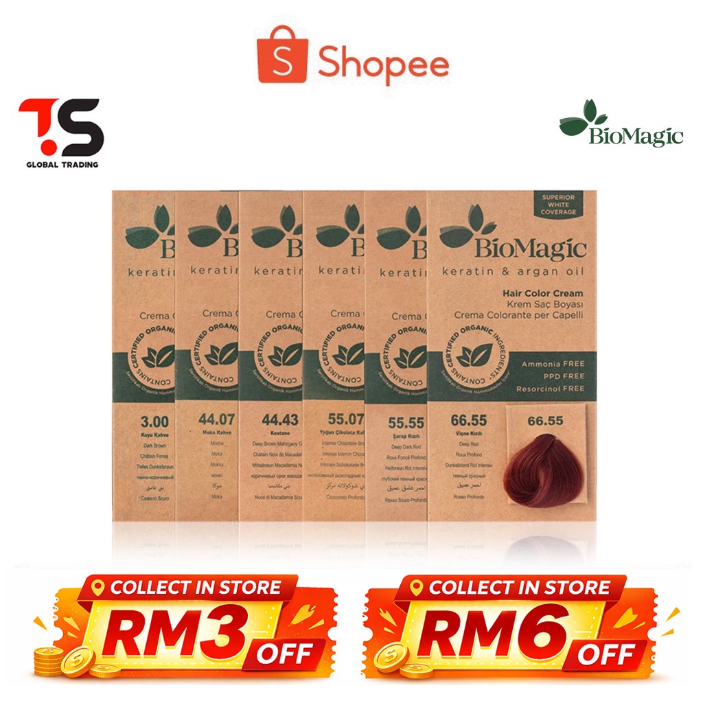 100% Organic!!! BioMagic Permanent Hair Color (Ammonia Free) | Shopee ...