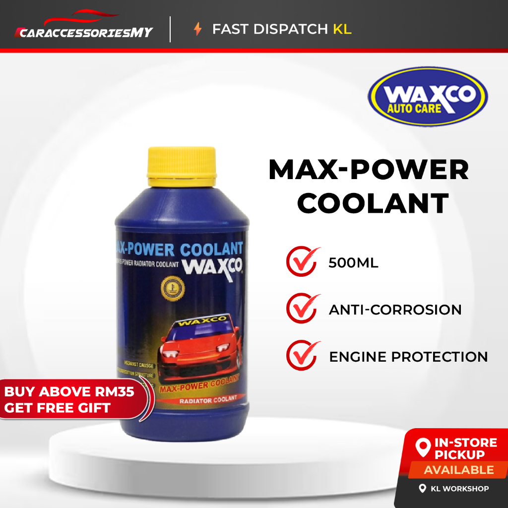 Waxco Max-Power Radiator Coolant 500ml car kereta cooling systems long ...