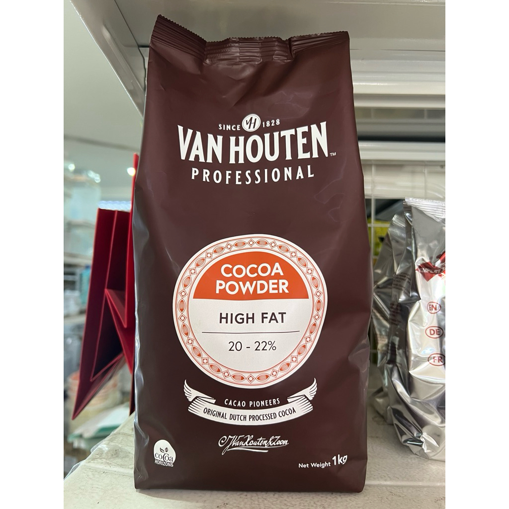EXP: 02/2028 1kg VAN HOUTEN COCOA POWDER HIGH FAT ALKALIZED COCOA ...