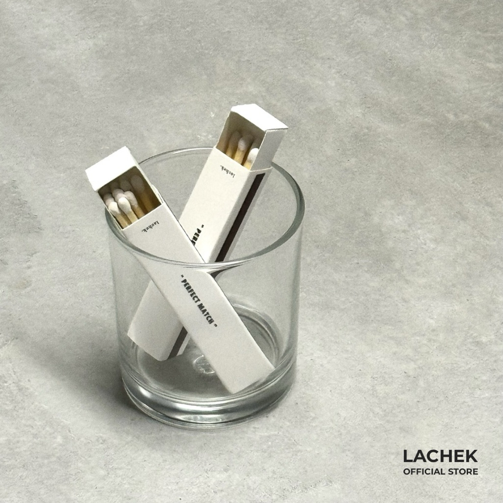 LACHEK | White Long Minimalist Matchstick 10pcs/box Wooden Safety Long ...