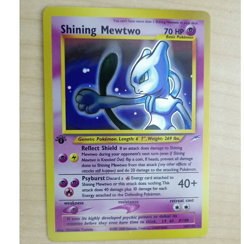 EN) Shining Mewtwo Neo Destiny (N4) 1st edition 109 105 Gred SV pokemon  ptcg tcg card vintage base set holo rare | Shopee Malaysia