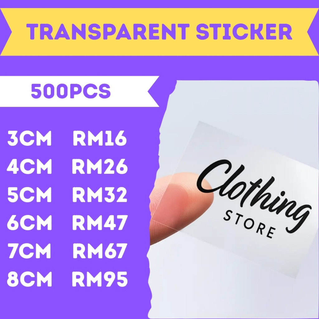Buy sticker transparent Online With Best Price, Aug 2026 | Shopee Malaysia