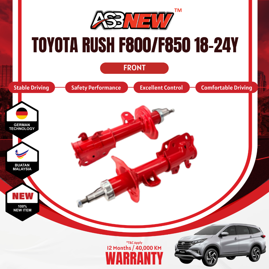 ASBNEW Shock Absorber Heavy Duty for TOYOTA RUSH F800/F850 18-24Y ...