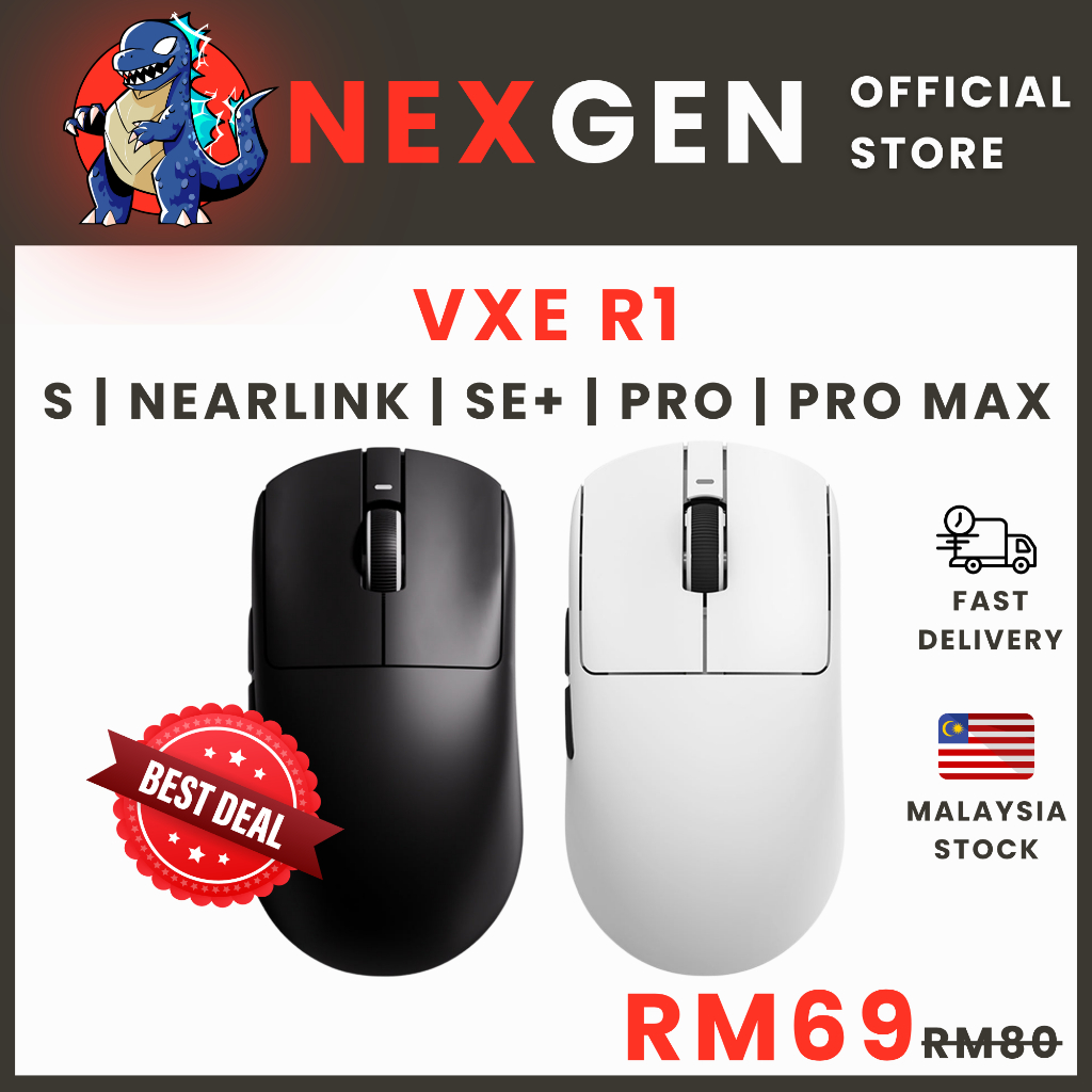 [READY STOCK] VXE DRAGONFLY R1 SE+ / R1 / PRO / PRO MAX | 4000 Hz ...
