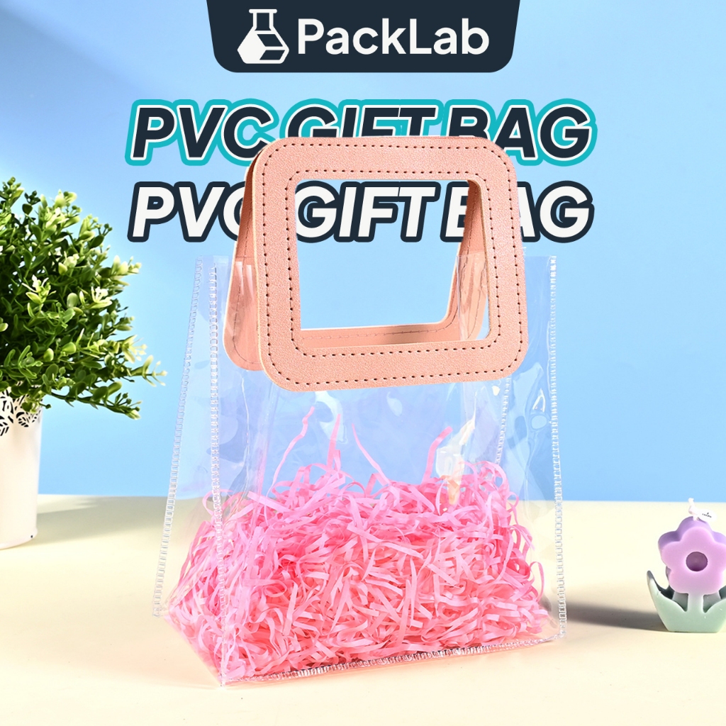 Door Gift Bag Square Handle Wedding Beg PVC Plastik Goodies Packaging ...