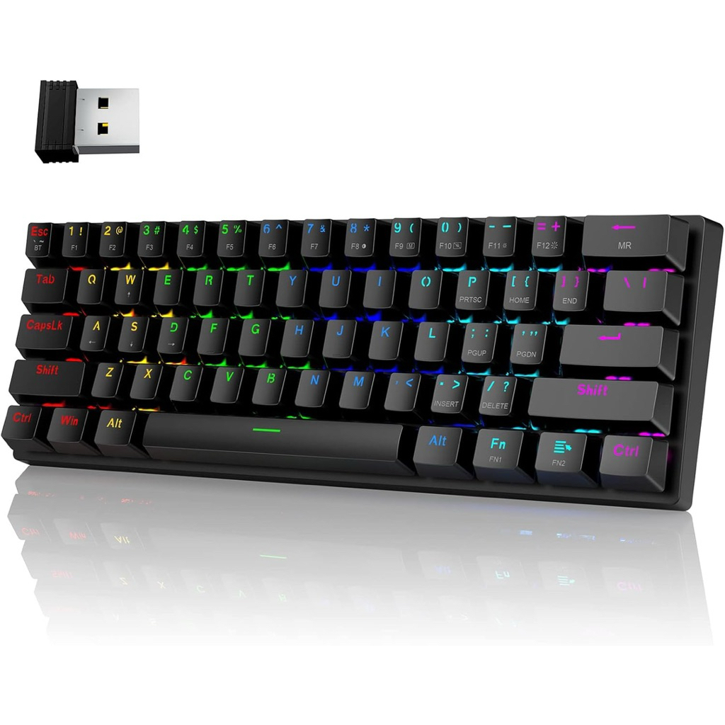 Pictek PC335A Wireless Multimode Mechanical Keyboard Bluetooth 5.0 / 2 ...