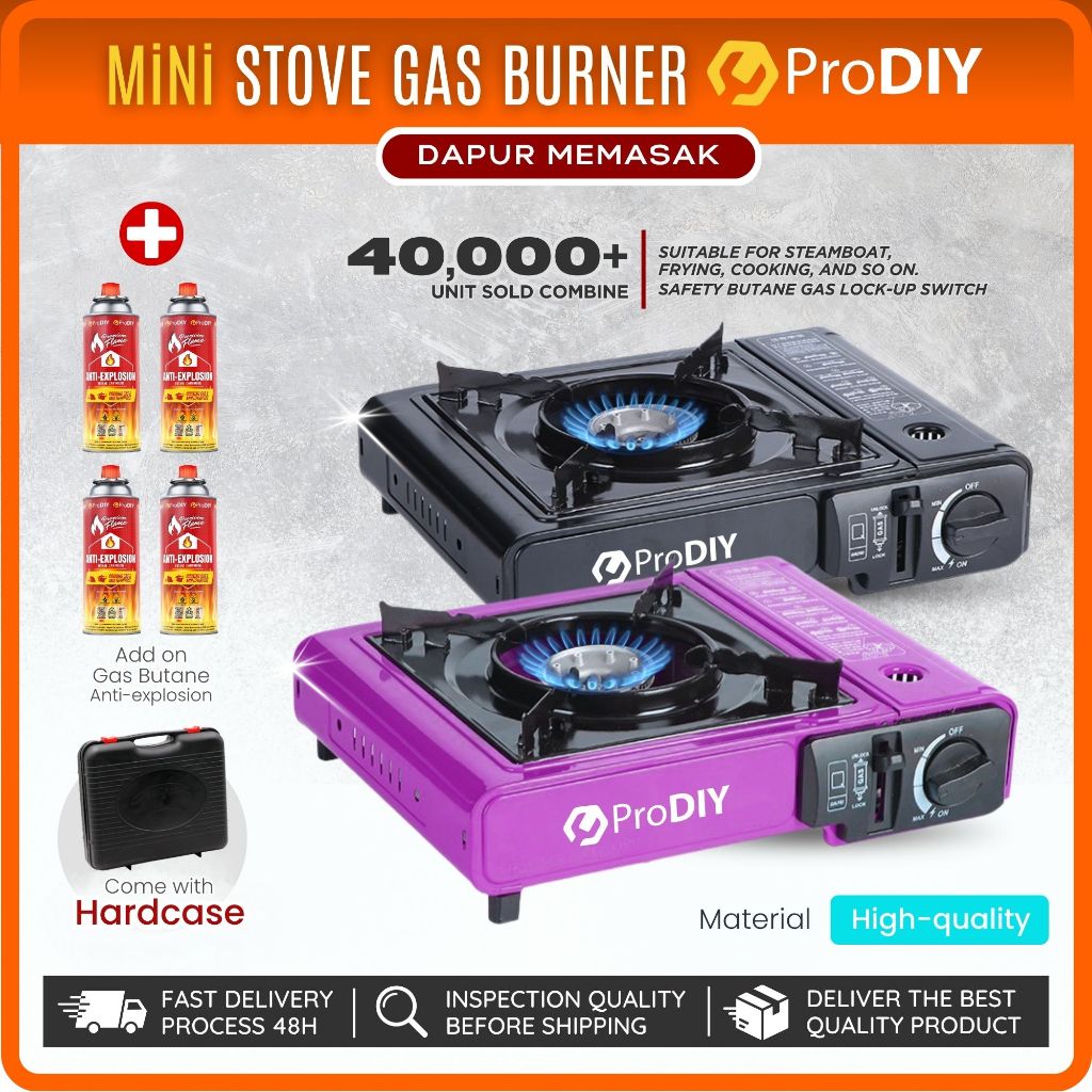 Mini Stove Portable Gas Stove Cooking Outdoor Camping Picnic Gas Stove ...