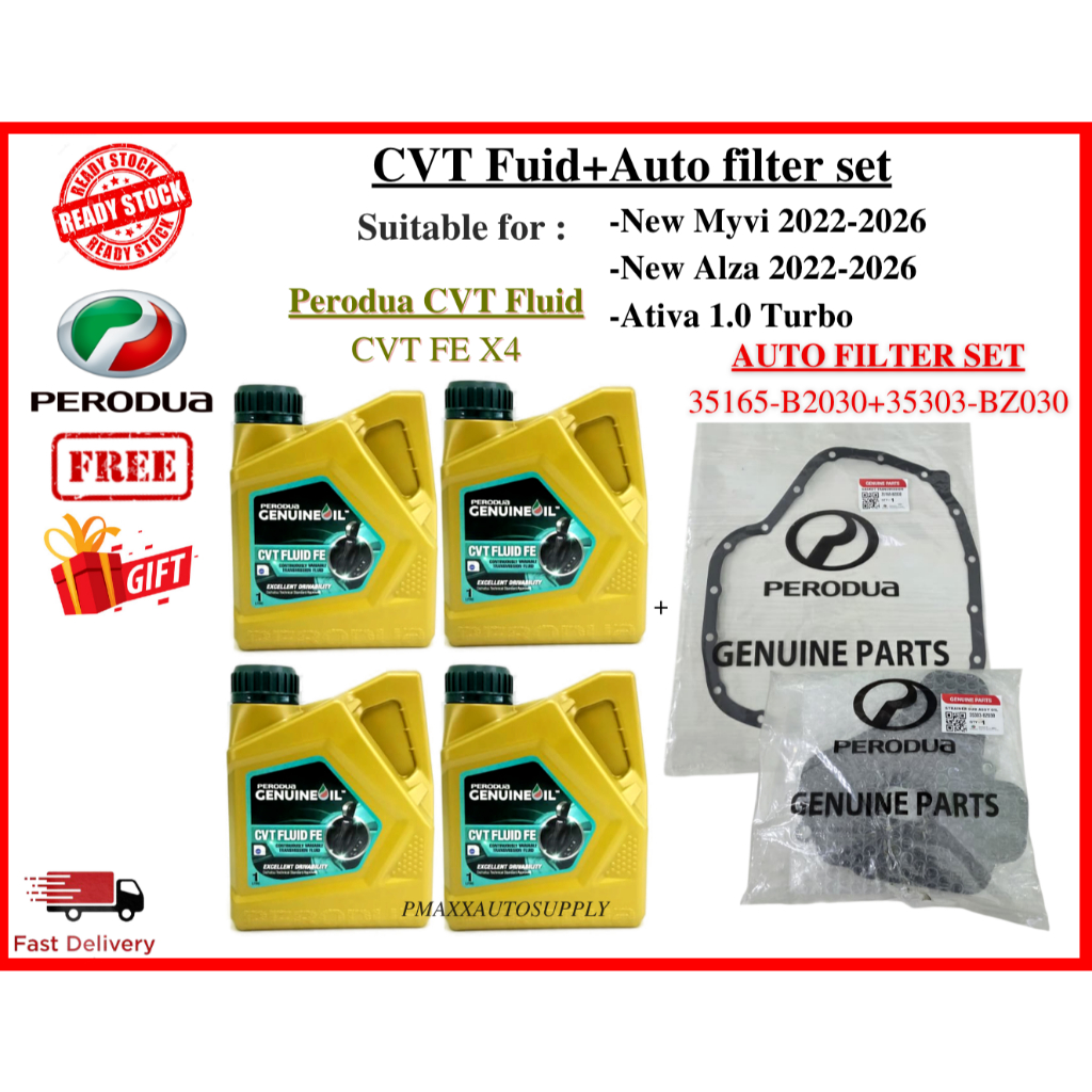 100% GENUINE PERODUA MYVI FACELIFT 2022 ATIVA ALZA 2022 D51A CVT FLUID ...
