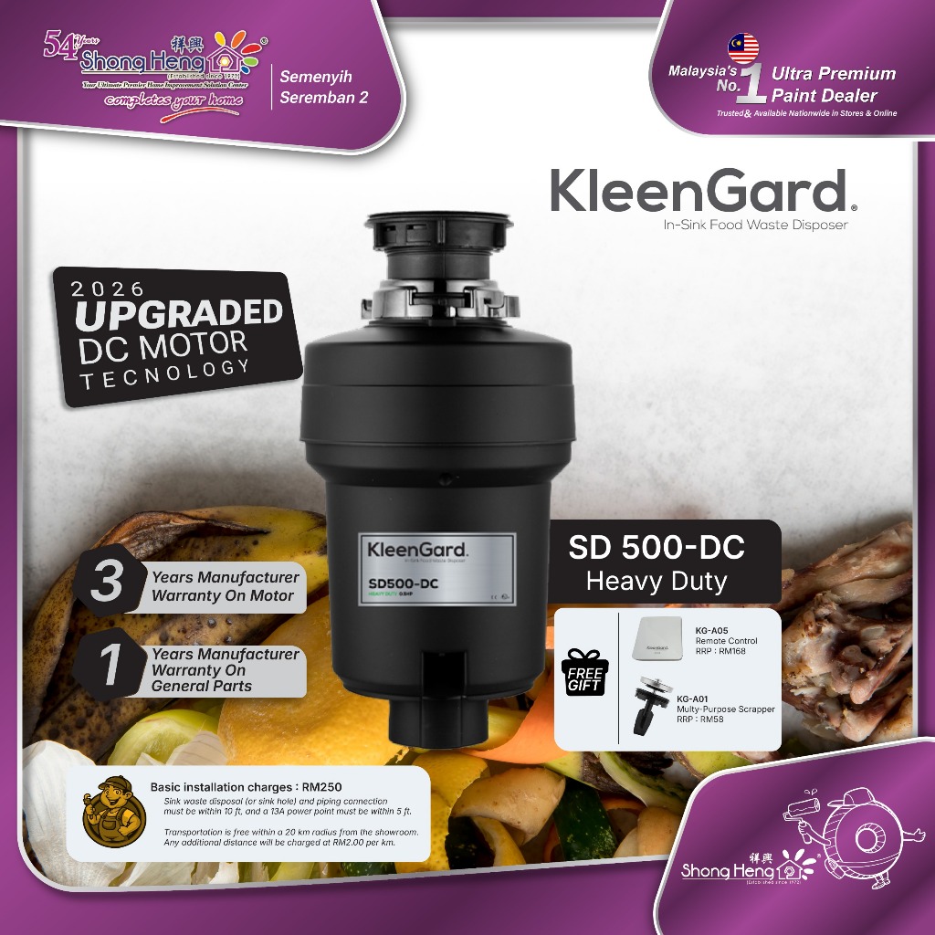 KLEENGARD- ADVANCED IN SINK FOOD WASTE DISPOSER- HEAVY DUTY SD500 ...