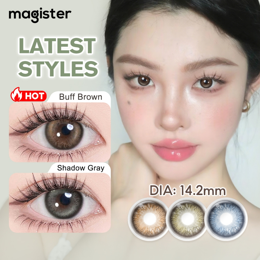2026 NEW Magister Contact Lens Eye 14.2mm Blush Girl Buff Brown Shadow ...