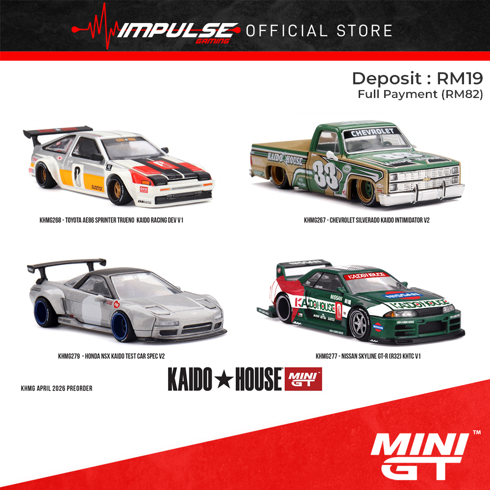 [PO] Mini GT x KaidoHouse 1:64 Chevrolet Silverado / AE86 Dev V1 / GT-R ...