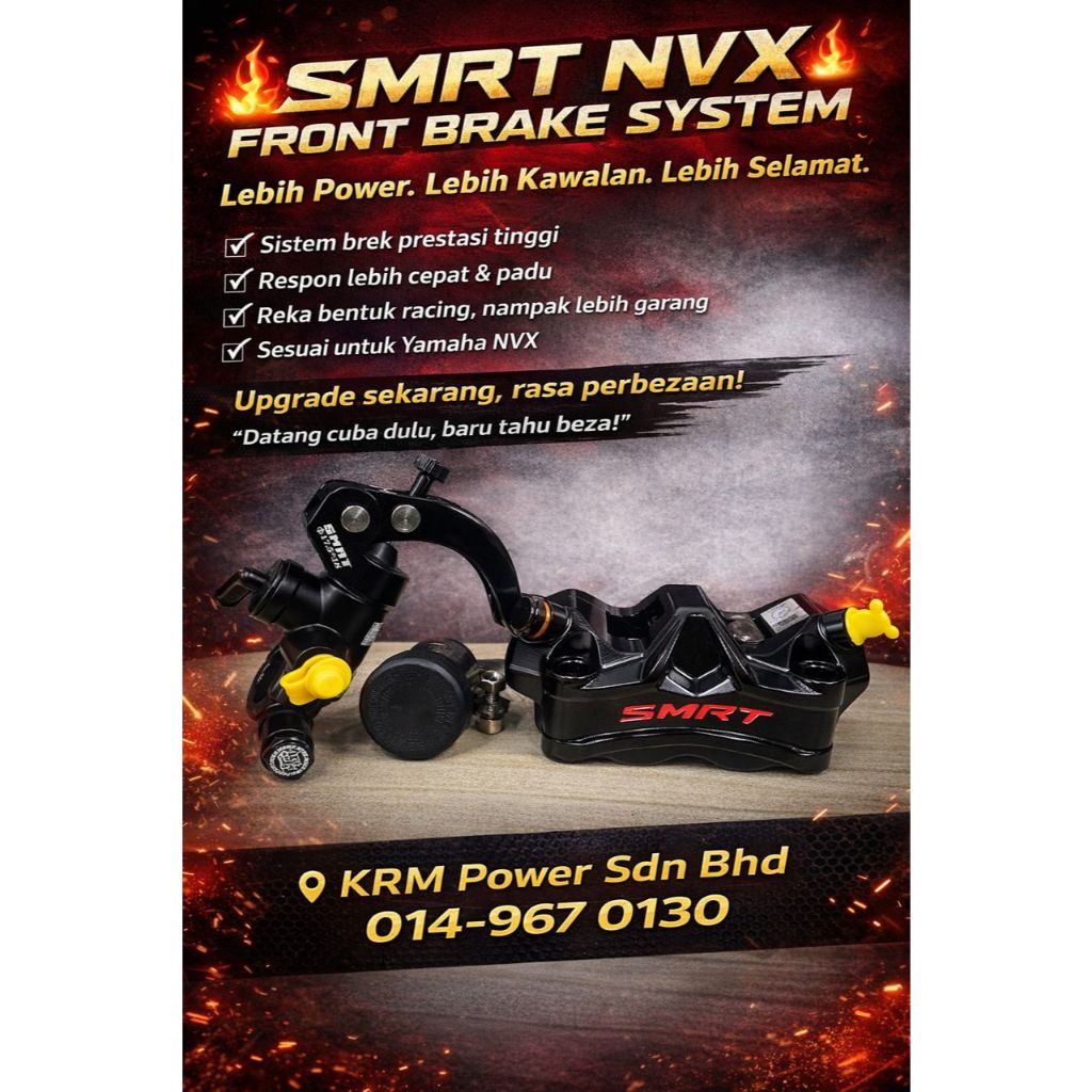 SMRT NVX V3 Front Brake System ️ CALIPER STYLEMA DESIGN + BRACKET ...