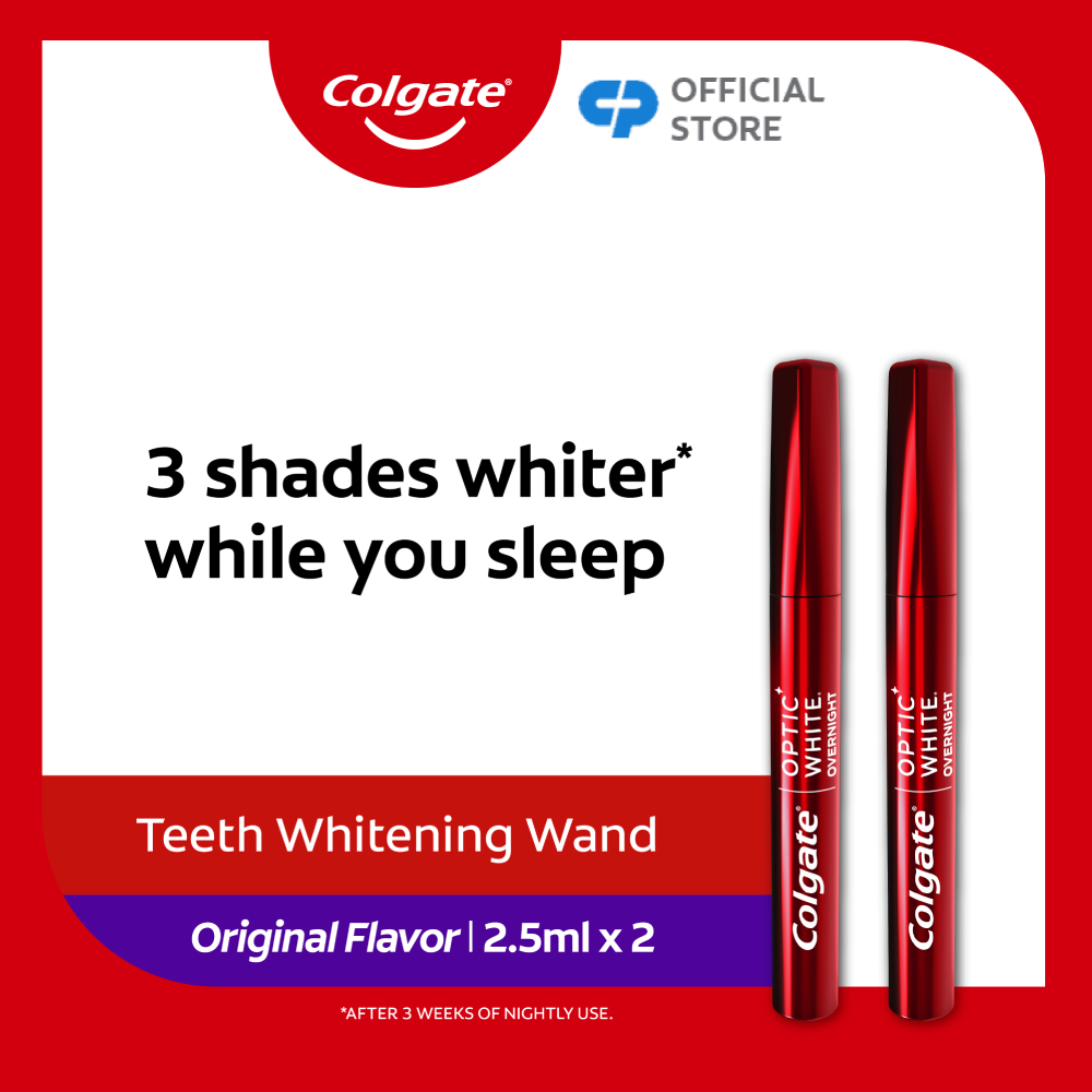[Bundle of 2] Colgate Optic White Overnight Teeth Whitening Wand ...