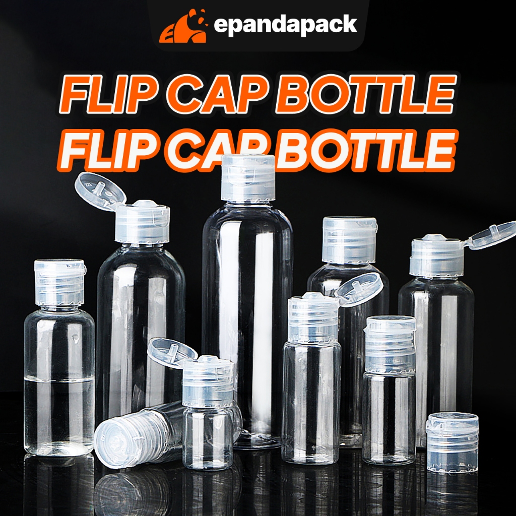 Botol Plastik PET Transparent Plastic Bottle Flip Cap Packaging Bottle ...