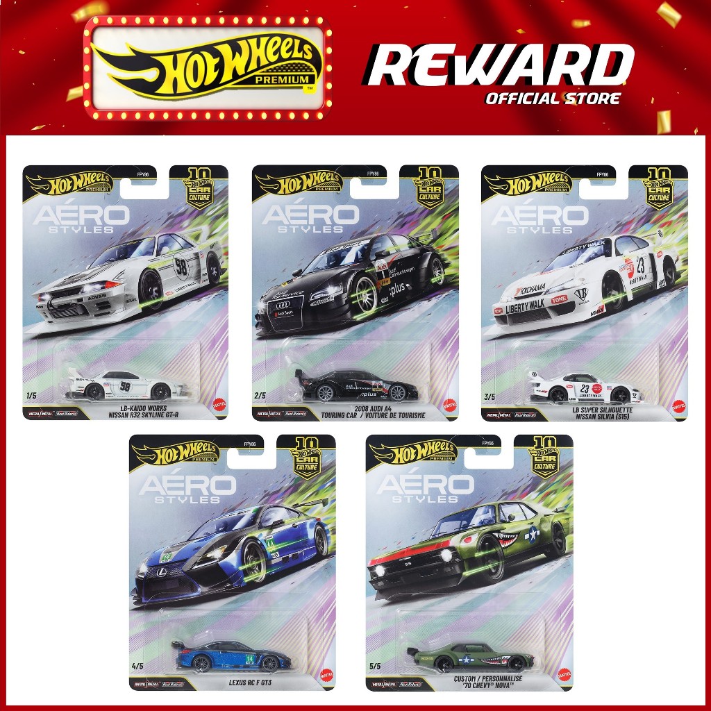 Hot Wheels Premium 1:64 Aero Styles - FPY86 Car Culture 2026 Dash U ...