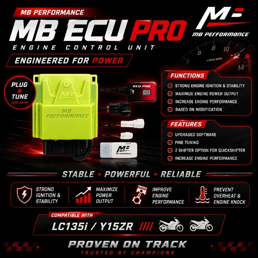 MB Performance ECU PRO Y15 Y16 LC135 FI | Shopee Malaysia
