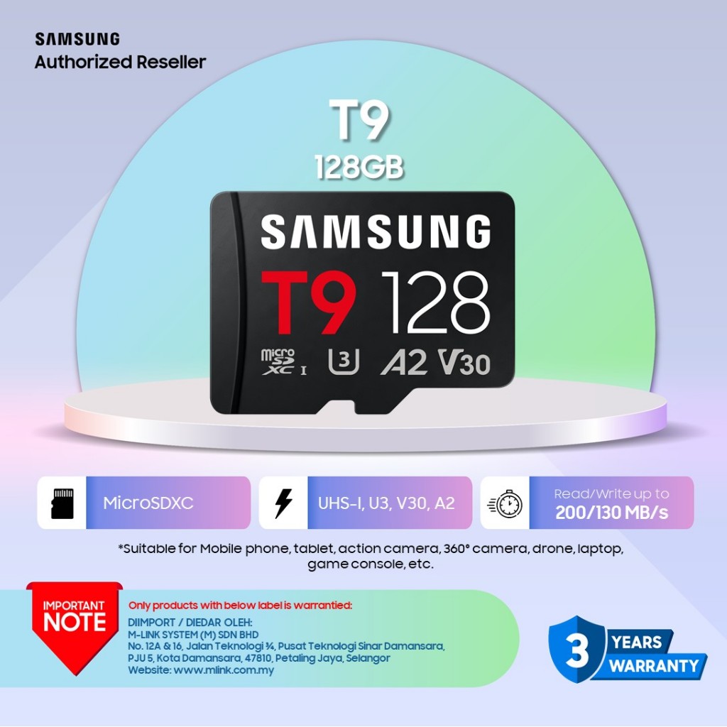 SAMSUNG MICRO SD MEMORY CARD T9 (128GB/256GB/512GB) | Shopee Malaysia