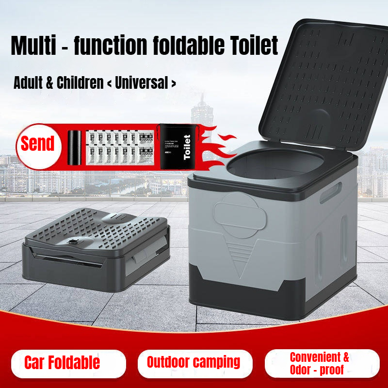 X-Mart Outdoor commode foldable Toilet Camping Mobile Toilet Car Toilet ...