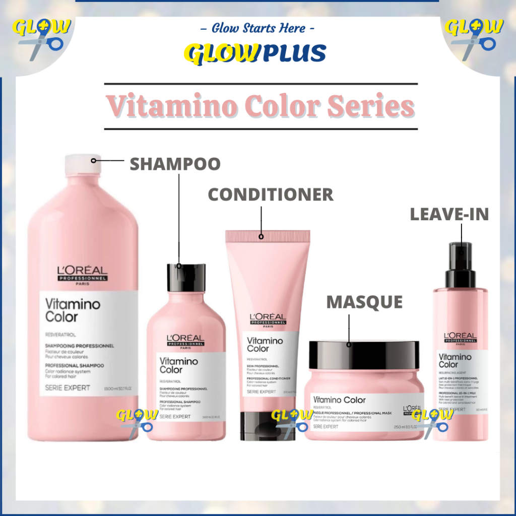 LOREAL Vitamino Color Shampoo / Conditioner / Masque With Resveratrol ...