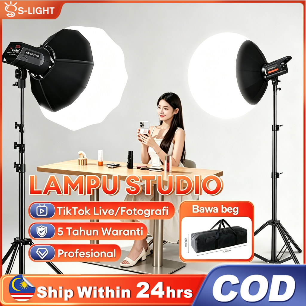 【READY STOCK】Pro Softbox Lighting Studio Light Photography Kit SoftBox ...