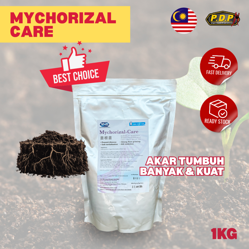 Mychorizal Care 1kg KenMicrobes Akar Rosak Reput Lembik Baja Organik ...