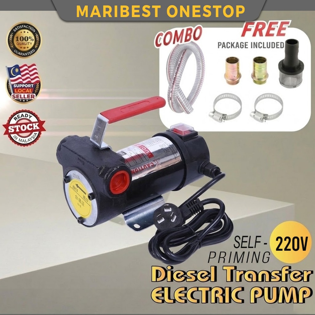 12v Self-Priming Diesel Transfer Electric Pump Fuel Extractor Machine ...