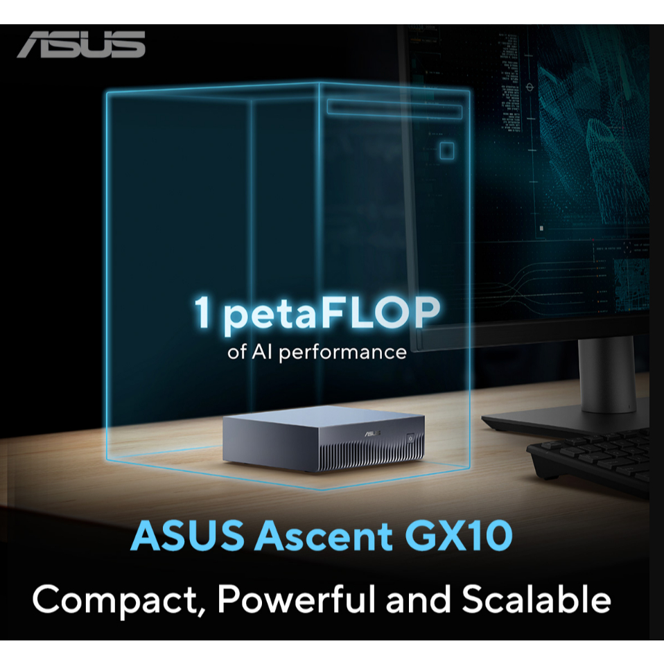 ASUS Ascent GX10 Ultra-Small AI Supercomputer NVIDIA GB10 / NVIDIA ...