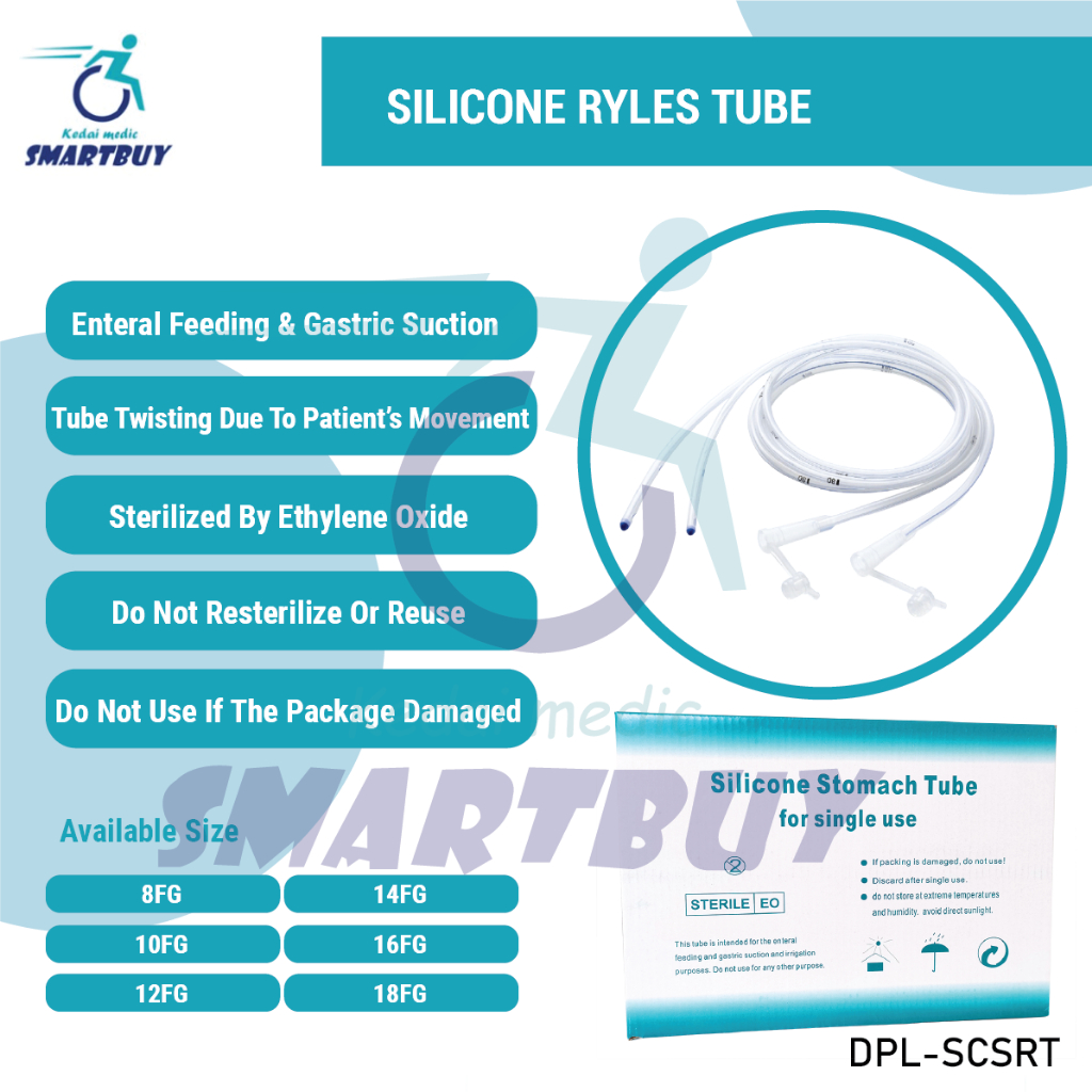 Silicone Ryles Tube Feeding Tube | Stomach Tube Nasogastric NG Tube ...