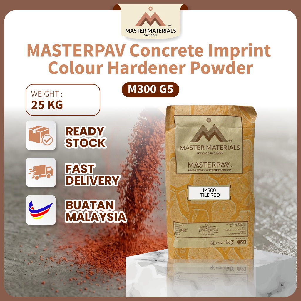 MASTERPAV Concrete Imprint Colour Hardener Powder M300 G5 (25kg ...