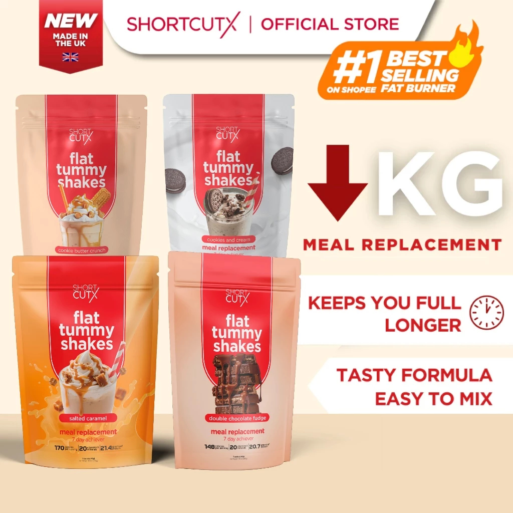 Shortcutx Flat Tummy Shakes Meal Replacement Weight Loss | Shopee Malaysia