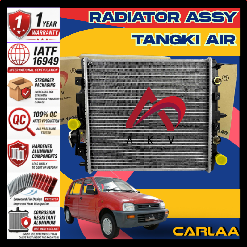 AKV JAPAN QUALITY【KANCIL 660 850】PERODUA RADIATOR / TANGKI AIR ASSY ...