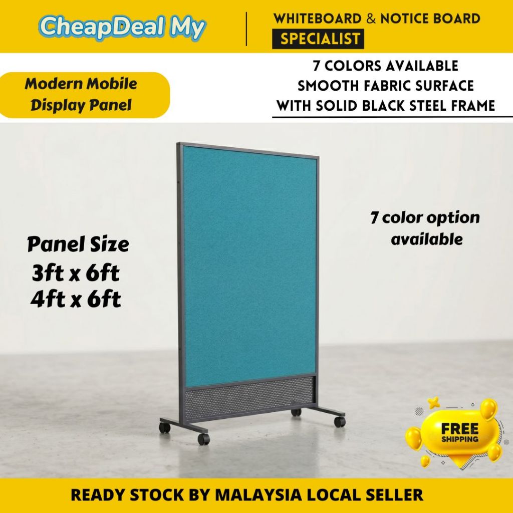 CheapDealMy Modern Mobile Display Panel - 7 Colours (3ft x 6ft/4ft x ...