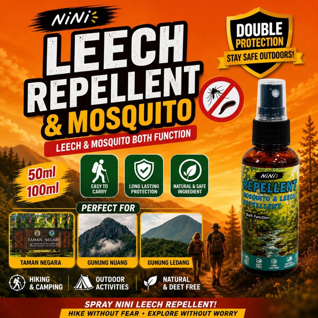 Leech Repellent Spray 100ml – Anti-Pacat Protection for Hiking, Camping ...