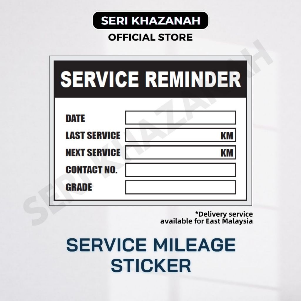 High Quality Mileage Sticker for Engine Oil / Auto Transmission Fluids ...