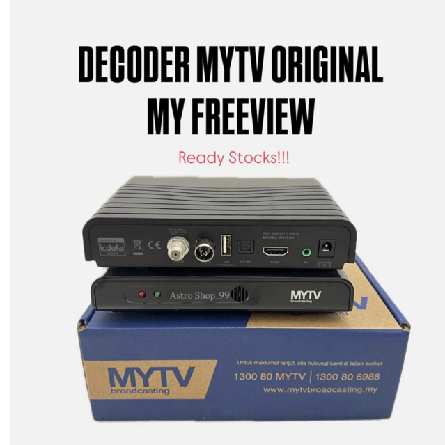 Decoder MYTV Original My Freeview (Siap Active) | Shopee Malaysia
