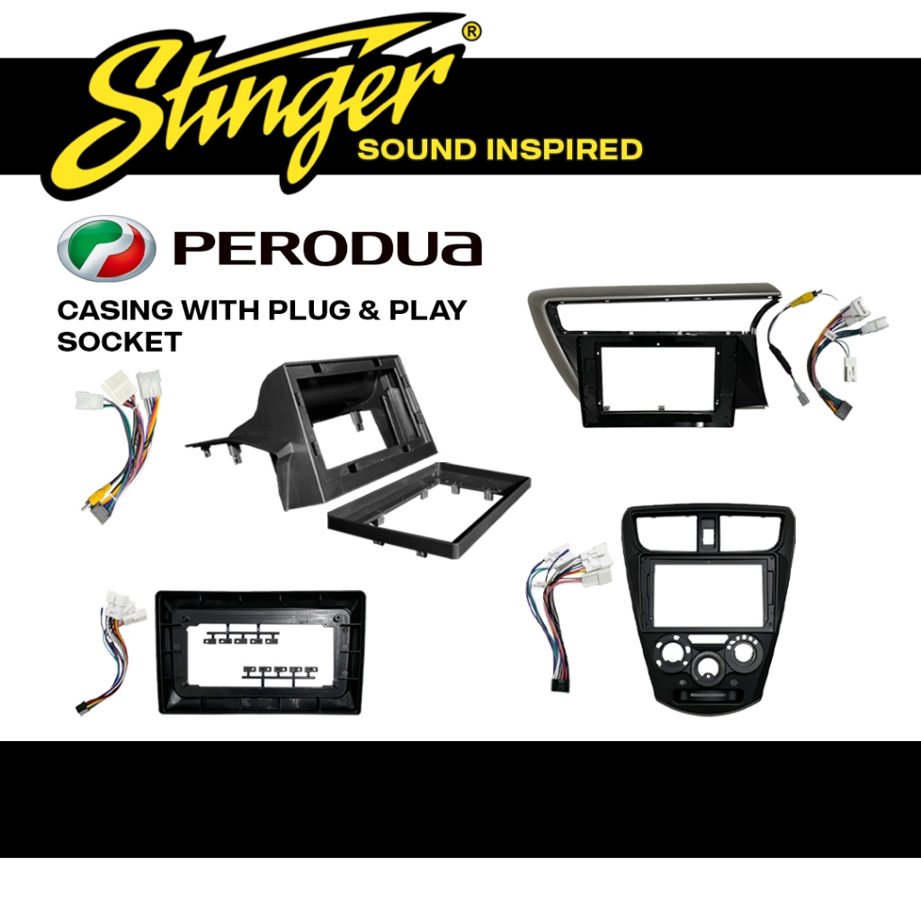 Stinger Android Car Player Casing With Plug & Play Socket for Perodua ...