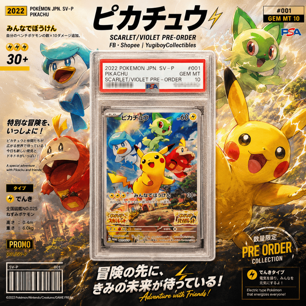 PSA 10 Pikachu PROMO 001/SV-P [SV-P] Scarlet & Violet Promo