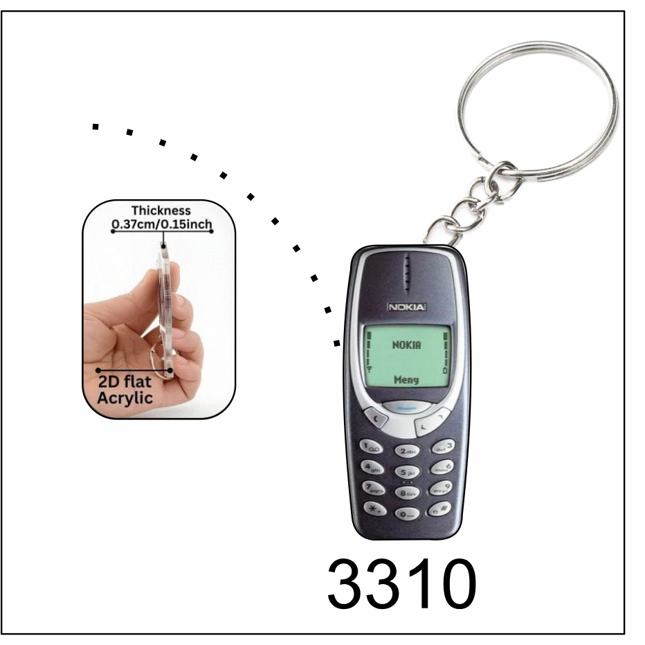 Nokia 3310 keychain 2d (chat for more varience) | Shopee Malaysia