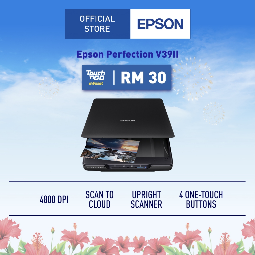 [Redeem TNG RM30] Epson Perfection V39II Flatbed Photo and Document ...