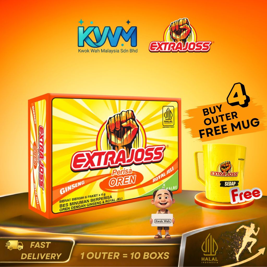 Extra Joss Oren – Minuman Tenaga Rasa Oren – New Flavor – Paling Murah ...