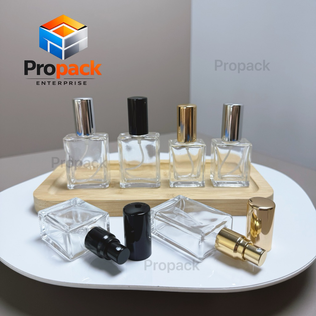 PROPACK Travel size 10ML 15ML RECTANGLE GLASS bottle perfume bottle for ...