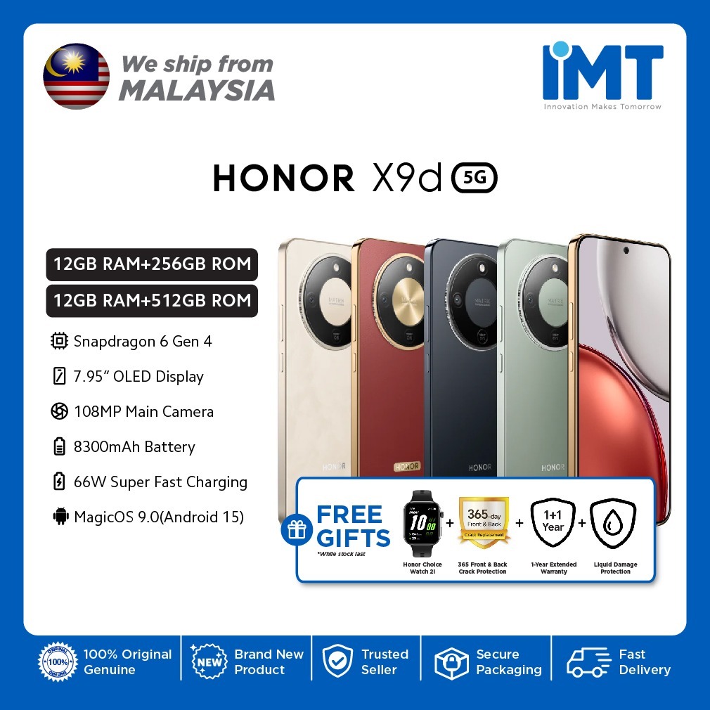 Honor X9d 5G Smartphone | Qualcomm Snapdragon 6 Gen 4 | 6.79